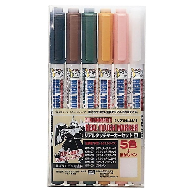 Set de rotuladores GSI Creos Gundam Marker GMS113 de 6 colores