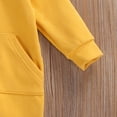 thumbnail image 7 of KelaJuan Newborn Baby Long Sleeve Romper Solid Color Long Pants Zipper Hooded Jumpsuit Outfits 0-24M, 7 of 7