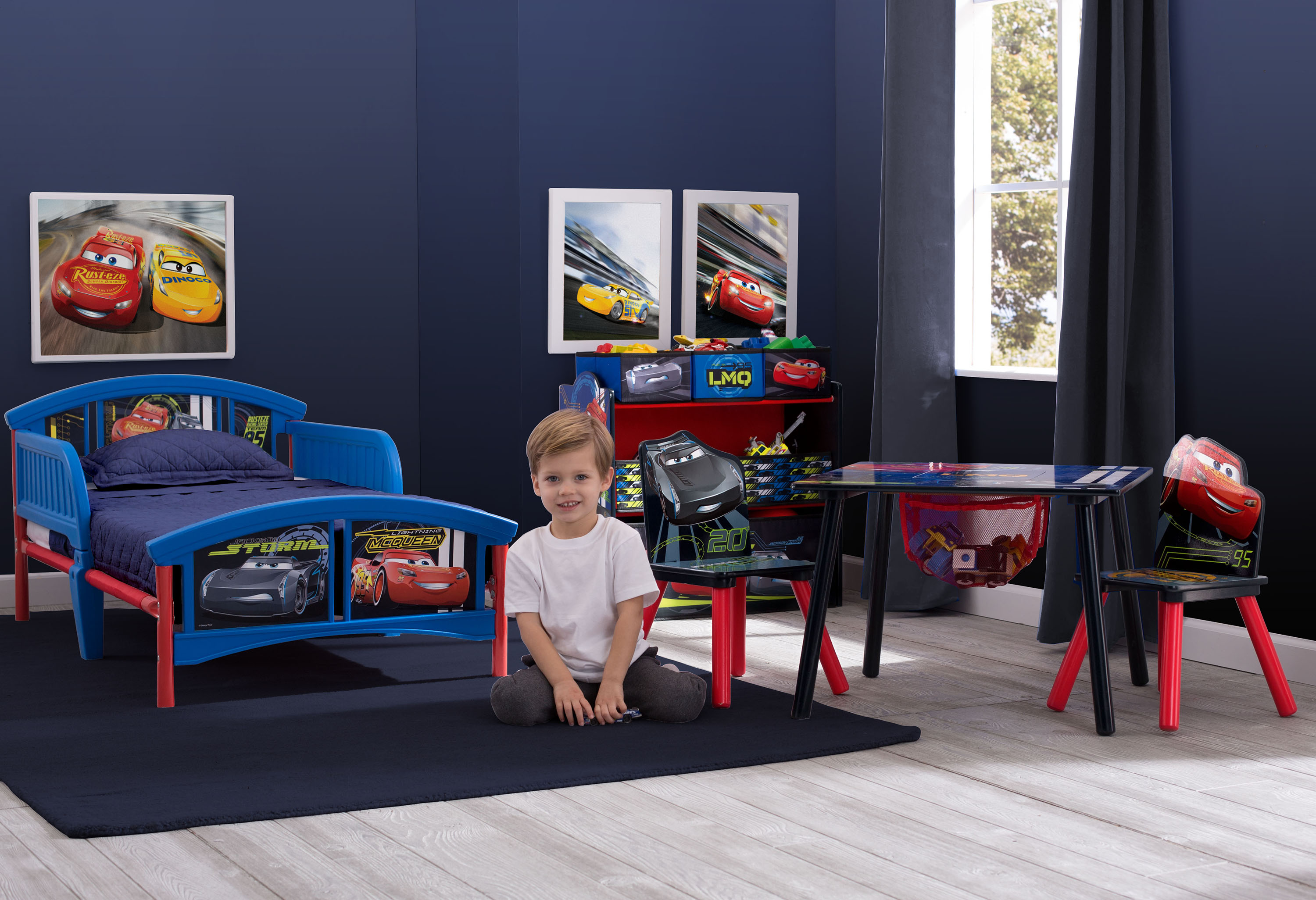 Delta Children Disney Pixar Cars Toddler Bed, Blue photo 4