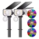 thumbnail image 1 of Lámpara Solar De Exterior Luces Rgb Decoración Jardin 2pzs, 1 of 8