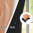 thumbnail image 2 of Ombre Orange Wave Print Blackout Curtains,2 Panels Set,52x84 Inch,Grommet Top,Thermal Insulated Window Drapes For Bedroom, 2 of 8