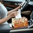 thumbnail image 6 of Psesaysky Thanksgiving Pumpkins Rectangle Tissue Box Cover, Waterproof Pu Leather Car Tissue Holder with Bottom Buckle Napkin Holder Organizer for Bathroom, Bedroom, Hotel, Office Desk 9.7"X5.2"X5.1", 6 of 7