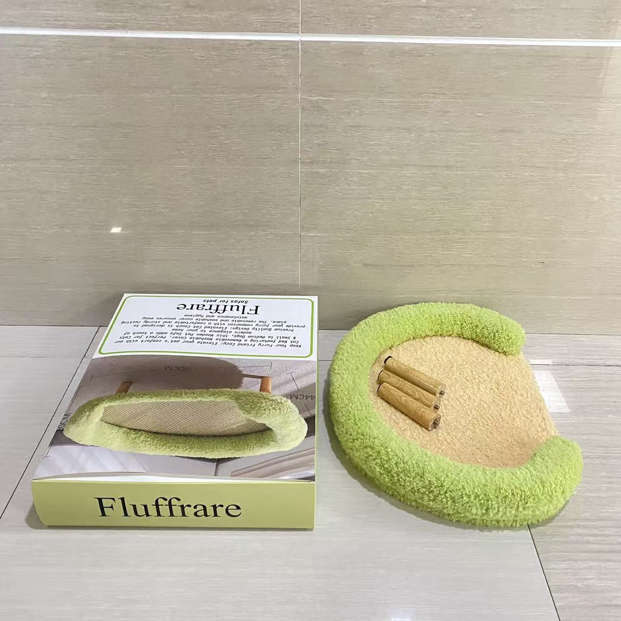 Fluffrare Sofas for pets, Sofas For Pets with Removable Washable Cover, Elevated Cat Couch for Cats & Small Medium Dogs, Wooden Pet Sofa Modern Pet Furniture