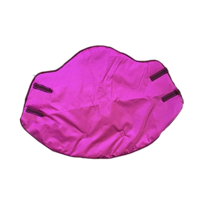 Funda protectora para el cuello de caballo para invierno, bufanda cálida desmontable, manta transpirable rosa roja
