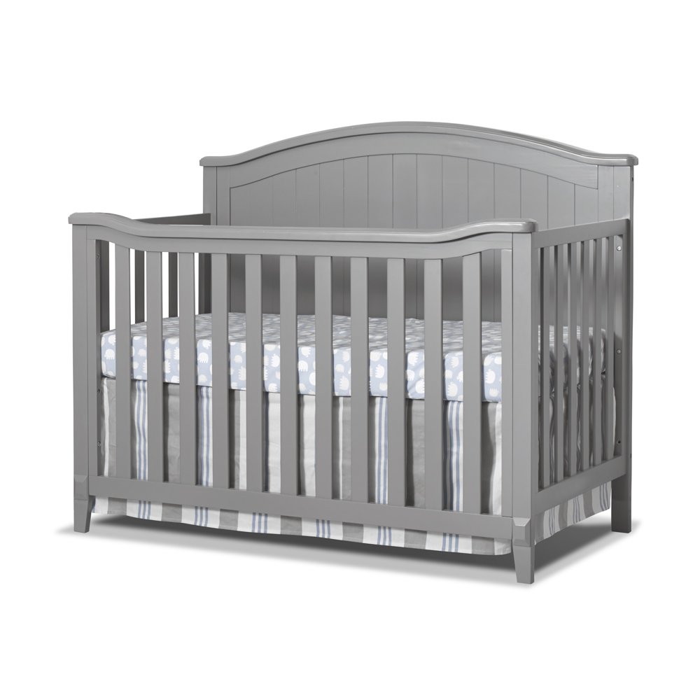Sorelle Fairview 4 in 1 Convertible Crib, Grey