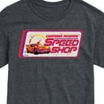 thumbnail image 3 of Disney Cars - Lightning McQueen Speed Shop - Men's Short Sleeve Graphic T-Shirt, 3 of 5