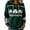 Dark Green, variant on St. Patrick's Day Hoodie for Women, Print Shamrock Knot Pattern Pullover Sweatshirt with Front Pocket(Dark Green,L)