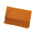 thumbnail image 3 of Fewfanhot Women Solid Warm Tassel Scarf Soft Knit Winter Shawl Casual Neck Wrap Daily Cold Weather Scarves 78.74”*26.77”, 3 of 4