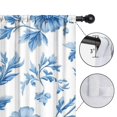 thumbnail image 4 of Blackout Kids Curtains,Blue Pioneer Flower Childrens Insulated Curtains Set Of 2,Bedroom Essentials,Toddler Room Decor 52x84in(132x213cm), 4 of 4
