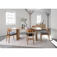 thumbnail image 4 of Unique Furniture Nola 75"W Oak Wood Rectangular Dining Table in Natural Oak, 4 of 4