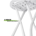 thumbnail image 3 of Foldable Stool, 6 Pack Portable Collapsible Folding Stools with Handle for Indoor Outdoor, 230lbs Capacity, 18 Inch White, 3 of 5