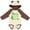 Natural & Brown w Ears, variant on Inktastic My Nan Loves Me Grandson Dinosaur Boys Long Sleeve Baby Bodysuit