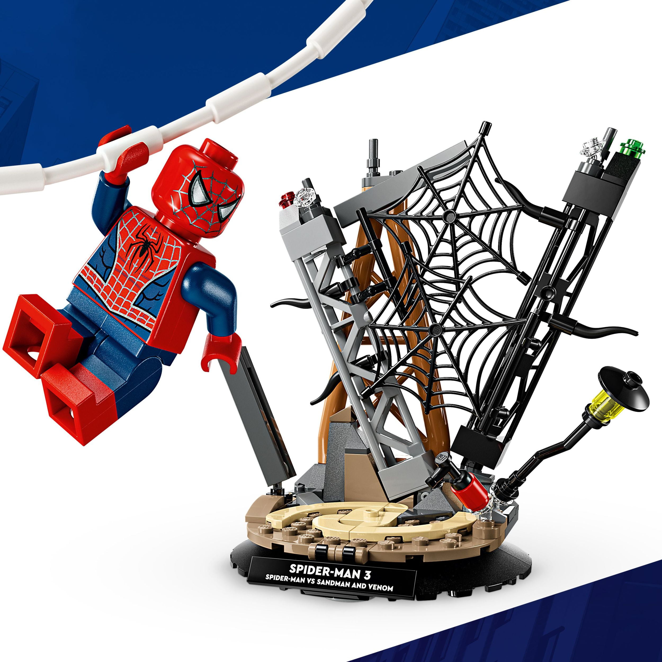 LEGO Marvel Epic Battle: Spider-Man vs. Sandman Building Toy for Boys & Girls - Super Hero Playset W/Venom, Sandman, & Spider-Man Minifigures - Gift Idea for Birthdays - Ages 9+ - 76334