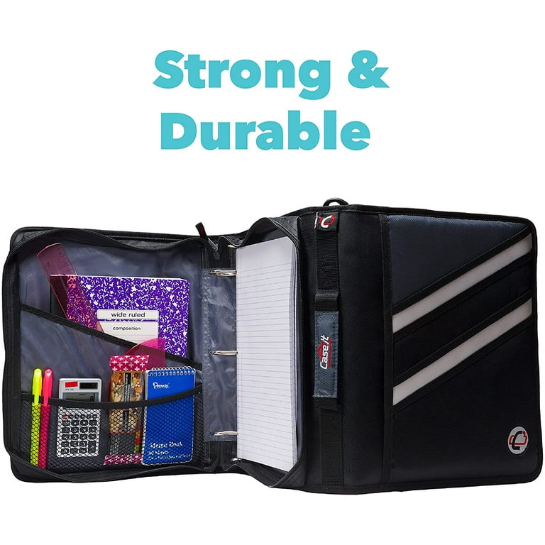 Case-it The Z Shape Zipper Binder - Two Binders in One