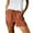 Orange, variant on WREESH Womens Summer Lightweight Shorts Plus Size Comfy Drawstring Casual Elastic Waist Pocket Loose Shorts Olive Green