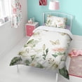 thumbnail image 4 of Flowers and Butterflies Duvet Cover and Pillowcase Set for Single Bedding, Bedroom Accessories for Kids Teens, 4 of 5