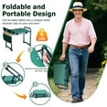 thumbnail image 6 of ALLJOY Foldable Garden Kneeler Seat with Upgraded Thicken Kneeling Pad, with 2 Tool Pouches Heavy Duty Thick Gardening Bench for Kneeling and Seat, 6 of 8