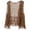 Coffee, variant on Women Open Stitch Cardigan Boho Sleeveless Hippie Summer Hollow Out Solid Crochet Vest (Green, One Size)