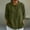 A800 Army Green, variant on Classic Collared Blouse for Women Three Quarter Sleeve Relaxed Fit Pullover Top Soft Textured Fabric Casual Workwear Fashion Clothes