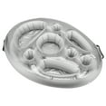 thumbnail image 2 of Pool Drink Holder Floats, Floating Drink Holder Good Stability Lightweight Portable PVC  For Swimming Pool Party Silver, 2 of 8