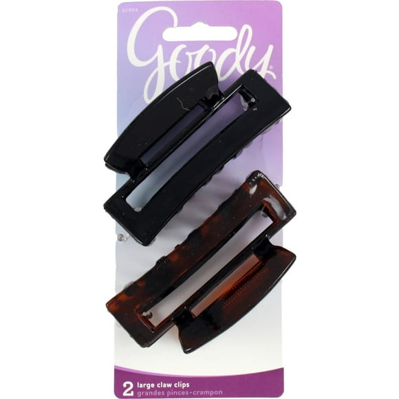 Goody Classics Pince à griffes rectangulaire - 2 pièces Clip à griffes rectangle Goody