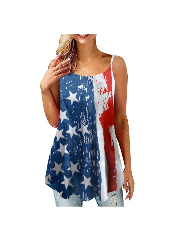 Size Womens Patriotic Tops