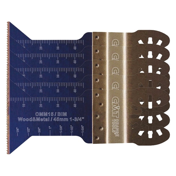 CMT OMM15-X5 5-piece Plunge & Flush-Cut Blade for Oscillating Multi-tools