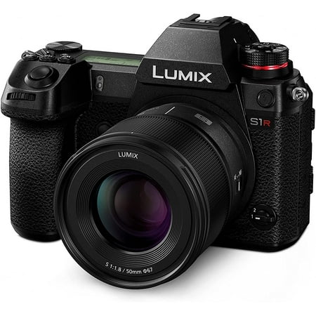 Panasonic - LUMIX S Series Camera Lens, 50mm F1.8 L-Mount Lens for Mirrorless Full Frame Digital Cameras, S-S50 - Black