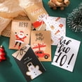 thumbnail image 3 of Juego de 24 tarjetas navideñas: tarjetas de felicitación navideñas con sobres y pegatinas a juego, 6 diseños variados, tarjetas navideñas al por mayor, perfectas para enviar cálidos deseos navideños, 3 of 6