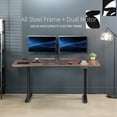 thumbnail image 5 of VIVO Electric 63” x 32” Stand Up Desk, Dark Walnut Table Top, Black Frame, 5 of 8