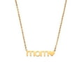 thumbnail image 1 of Xiao Hua Regalos para el Día de la Madre, collares para mamá, regalo de cumpleaños para mamá, collar con letras de acero inoxidable (dorado), 1 of 4