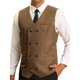thumbnail image 4 of CHALECO DE TRAJE PARA HOMBRE INSPIRE CHIC, DOBLE BOTONADURA, AJUSTE SLIM, FORMAL, PARA BODA, COLOR MARRÓN, TALLA S, 4 of 5