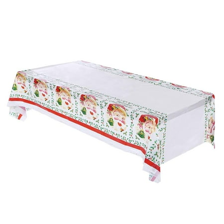 

Christmas Rectangle PVC Cartoon Table Cloth Disposable Tablecloth Table Mat