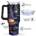 thumbnail image 3 of Halloween Stainless Steel Tumbler Happy Halloween Insulated Coffee Mug with Straw,Thermal with Lids for Hot and Cold Drinks for Outdoor Sports Wedding 40 oz Boo Tumbler, 3 of 7