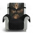 thumbnail image 6 of TSOVTHRID Eagle Cross Flame Print Recliner Chair Covers Lazy Boy Recliner Covers Stay in Place Couch Cover Slipcovers Non-Slip Furniture Protector with Elastic Strap for Pets, 6 of 7