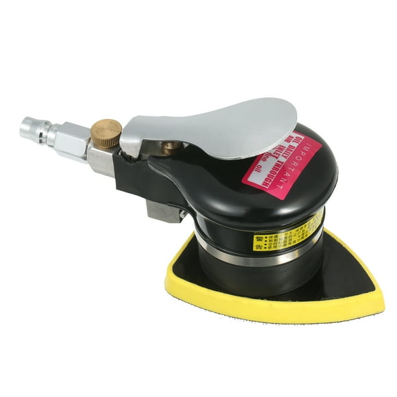 TFixol Pneumatic Random Orbit Sander Air Sander Polisher Small Triangular Palm Sander Mouse Detail Sander for Car Corner Paint Care Rust Removal Wood Grinder 70x100mm