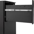 thumbnail image 6 of DEALTOPS Modern File Cabinet with 1 Lock and 2 Drawers for Legal/Letter A4 Size, Rolling Steel Storage Cabinet for Home and Office - Black, 6 of 8