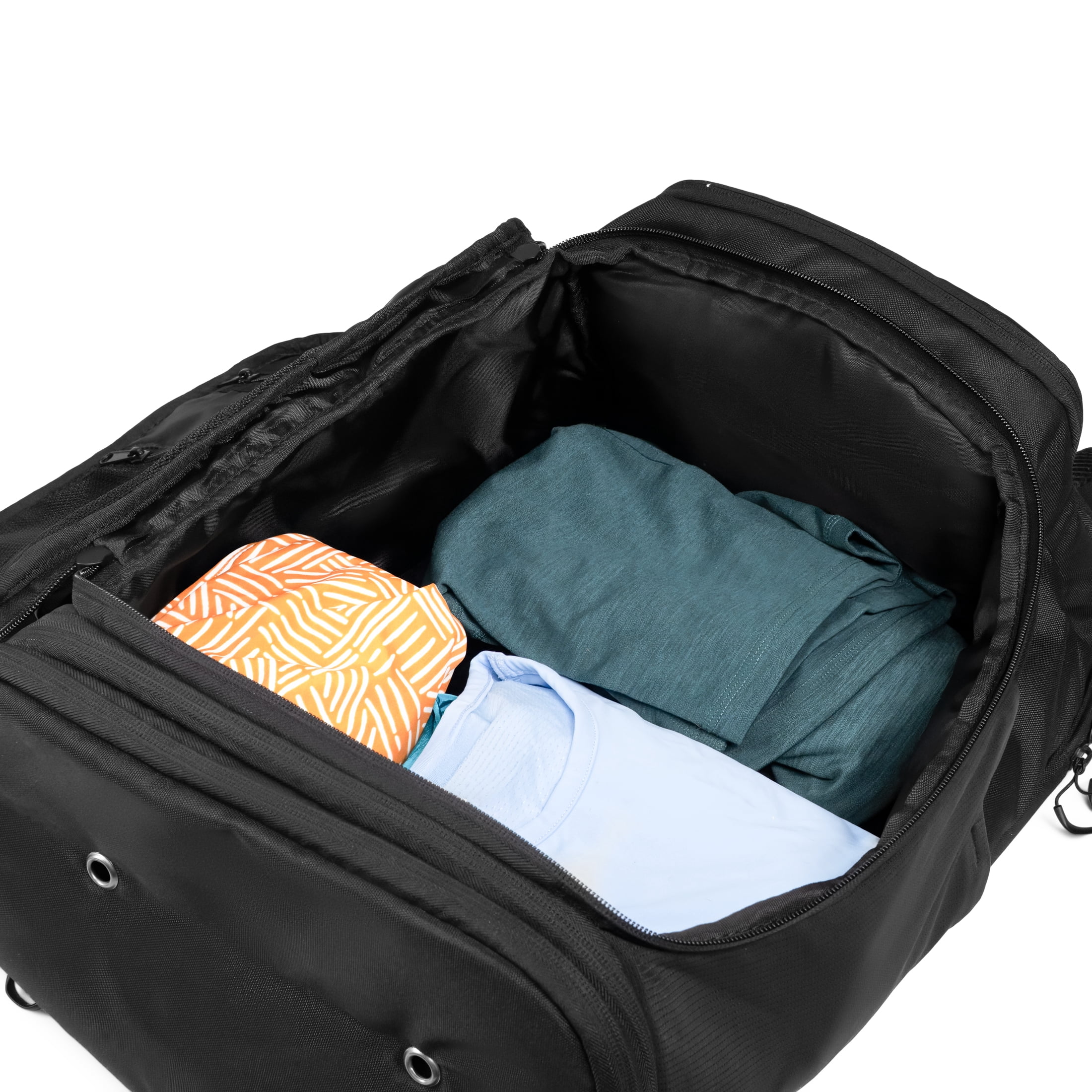 Athletic Works 38 Liter Expandable Gym Backpack, Black