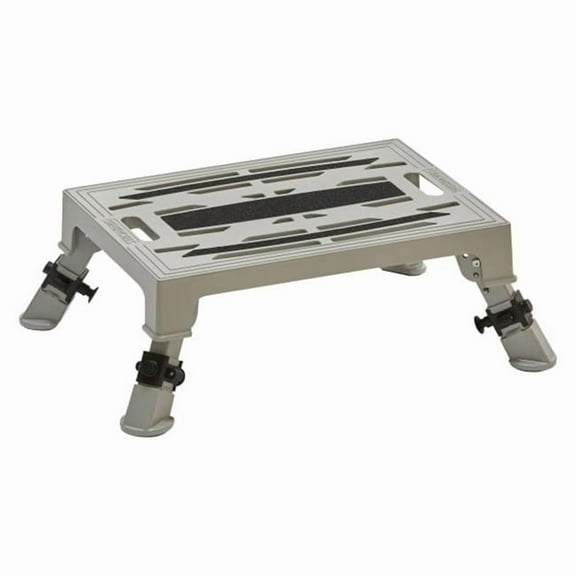 Stromberg Carlso SCPPA-275 Aluminum Silver Platform Step with Adjustable Legs