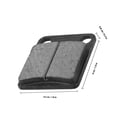thumbnail image 2 of unbranded 1Par Pastillas De Traseras Para Motocicleta En Goma Y Hierro Negro, 2 of 6