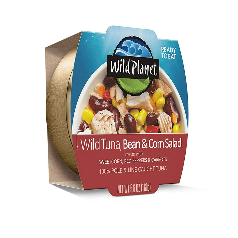 4 Pack Wild Planet Wild Tuna, Bean & Corn Salad, 5.6 oz 