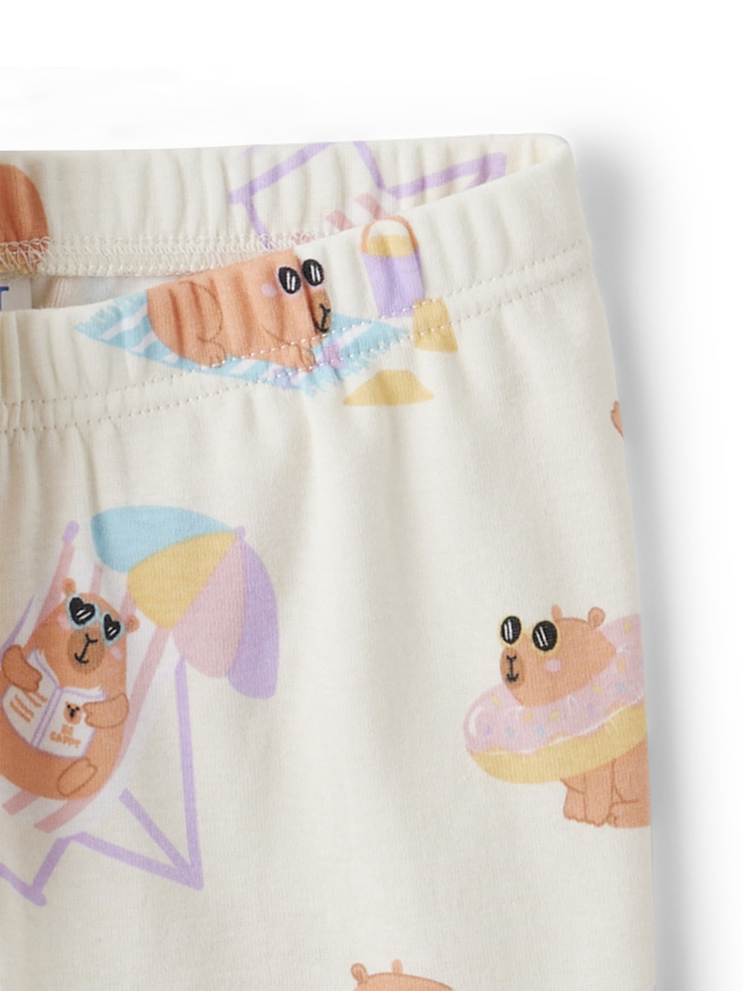 The Children's Place Girls Short Sleeve Summer Capybara Snug Fit Cotton PJs, Sizes 4-16