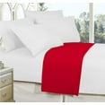 thumbnail image 3 of Elegant Comfort 1500 Premium Hotel Quality 1-Piece Flat Sheet, Softest Quality Microfiber - California King Red, 3 of 5