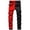 Red, variant on Men's Fashion Street Hop Jeans Patchwork Skinny Stretch Casual Straight Denim Pants With Pockets Men Straight 121