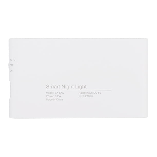Luz con sensor de movimiento USB, luz nocturna con sensor de movimiento, luz nocturna por inducción, luz nocturna con detección de rendimiento sólido