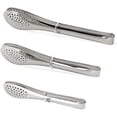 thumbnail image 1 of Pinzas de cocina de acero inoxidable Pinzas para ensalada Pinzas para barbacoa Pinzas para servir alimentos resistentes para freír, cocinar, cortar pan tostado, asar a la parrilla, servir buffet,, 1 of 5