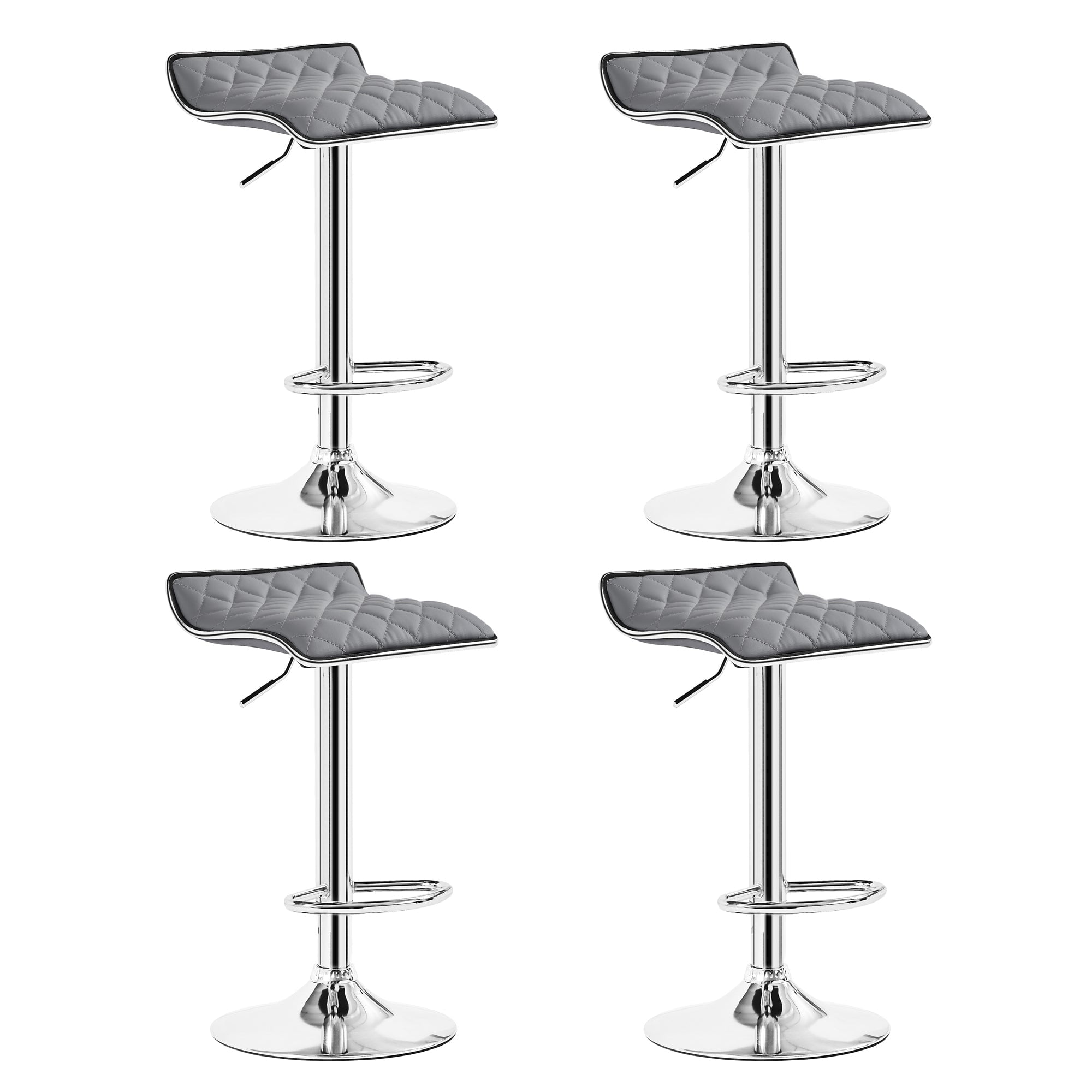 Grey Bar Stools Set Of 4null