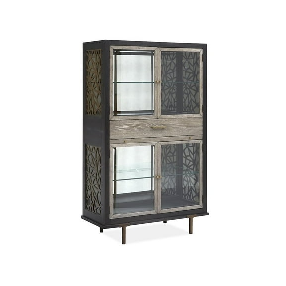 Magnussen Ryker Display Cabinet with 3-Way Touch Lighting in Black