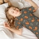 thumbnail image 5 of Balery cute fall fox leaf Conjunto de Pijama Infantil de Manga Corta con Estampado – Ropa de Dormir de Algodón Suave-X-Large, 5 of 6