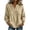 Khaki, variant on cfhntfmh Tops for Women V Neck 3/4 Sleeve Blouse Fashion Hollow out Shirts Loose Fit Button up Spring Fall Clothes (Black,3X-Large)